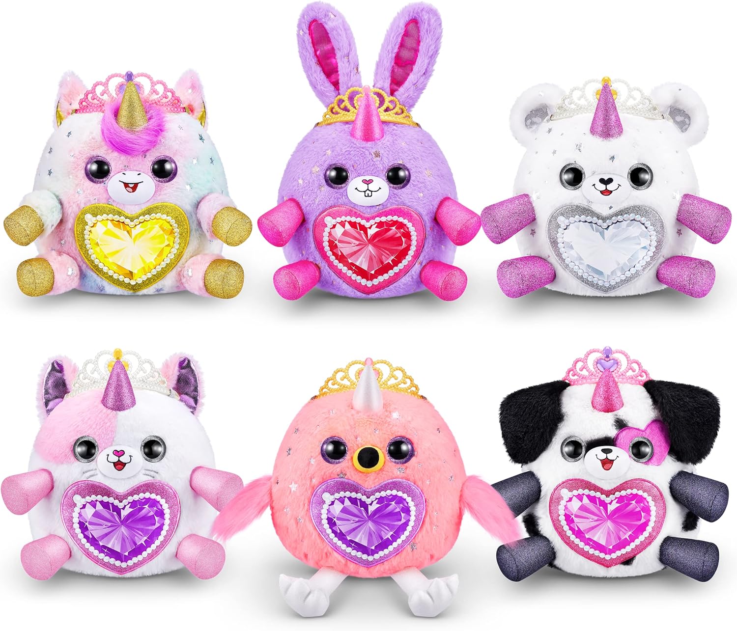 Rainbocorns Fairycorn Princess Surprise (flamenco) por ZURU – Peluche coleccionable de 11 pulgadas, huevo sorpresa, alas de hadas portátiles,