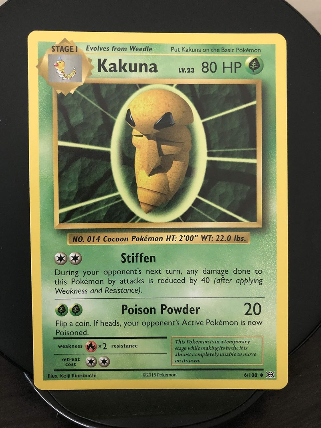 Pokemon – Kakuna (6108) – Evoluciones XY – Holo Inverso