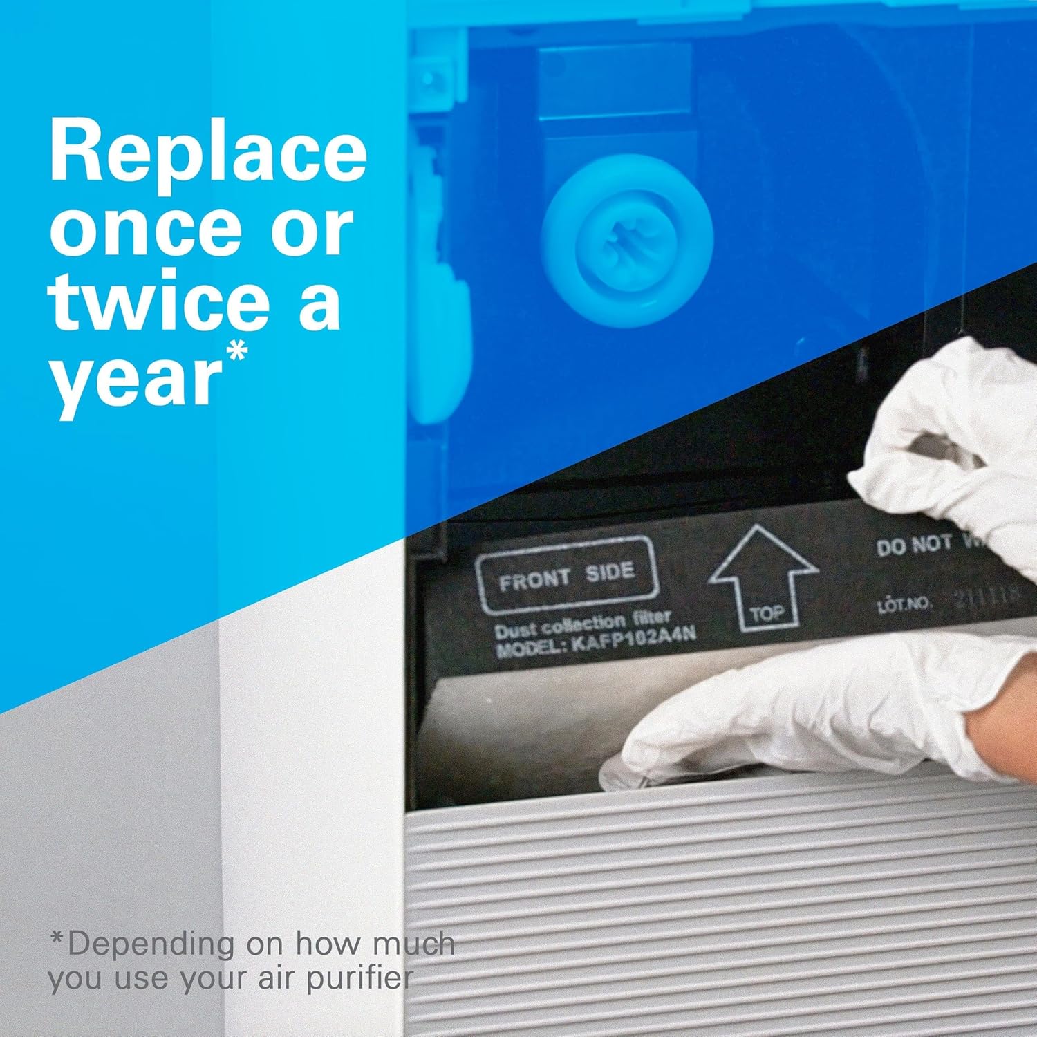 Daikin Filtro HEPA, reemplazo del filtro purificador de aire, filtro purificador de aire, elimina el 99.97% de partículas tan pequeñas como 0.1
