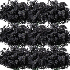 Zeyune 48 paquetes de flores artificiales para exteriores, resistentes a los rayos UV, no se decoloran, flores artificiales de otoño, plantas Zeyune 48 paquetes de flores artificiales para exteriores, resistentes a los rayos UV, no se decoloran, flores artificiales de otoño, plantas