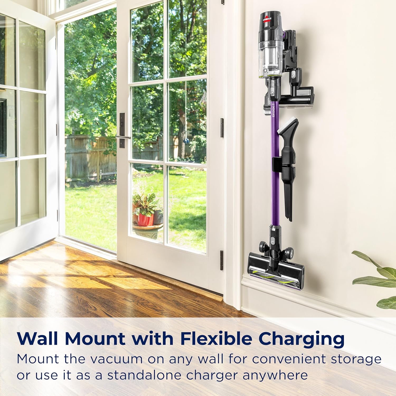 BISSELL CleanView XR Pet – Aspiradora inalámbrica ligera de 300 W con batería extraíble, tiempo de funcionamiento de 40 minutos, cepillo de limpieza