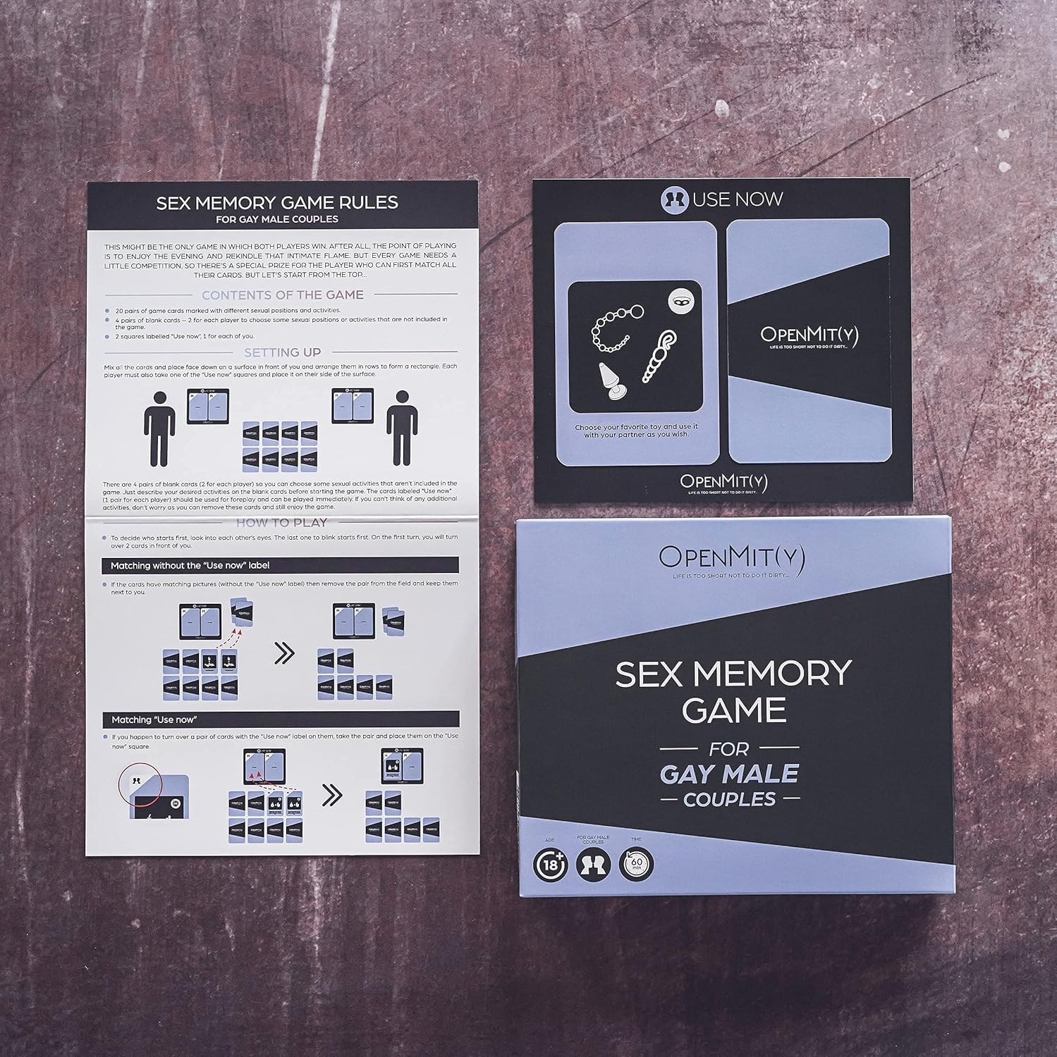OpenMity Juego gay para parejas masculinas – Cosas románticas gay – Regalos únicos para él y para su pareja gay y regalos para hombres gay