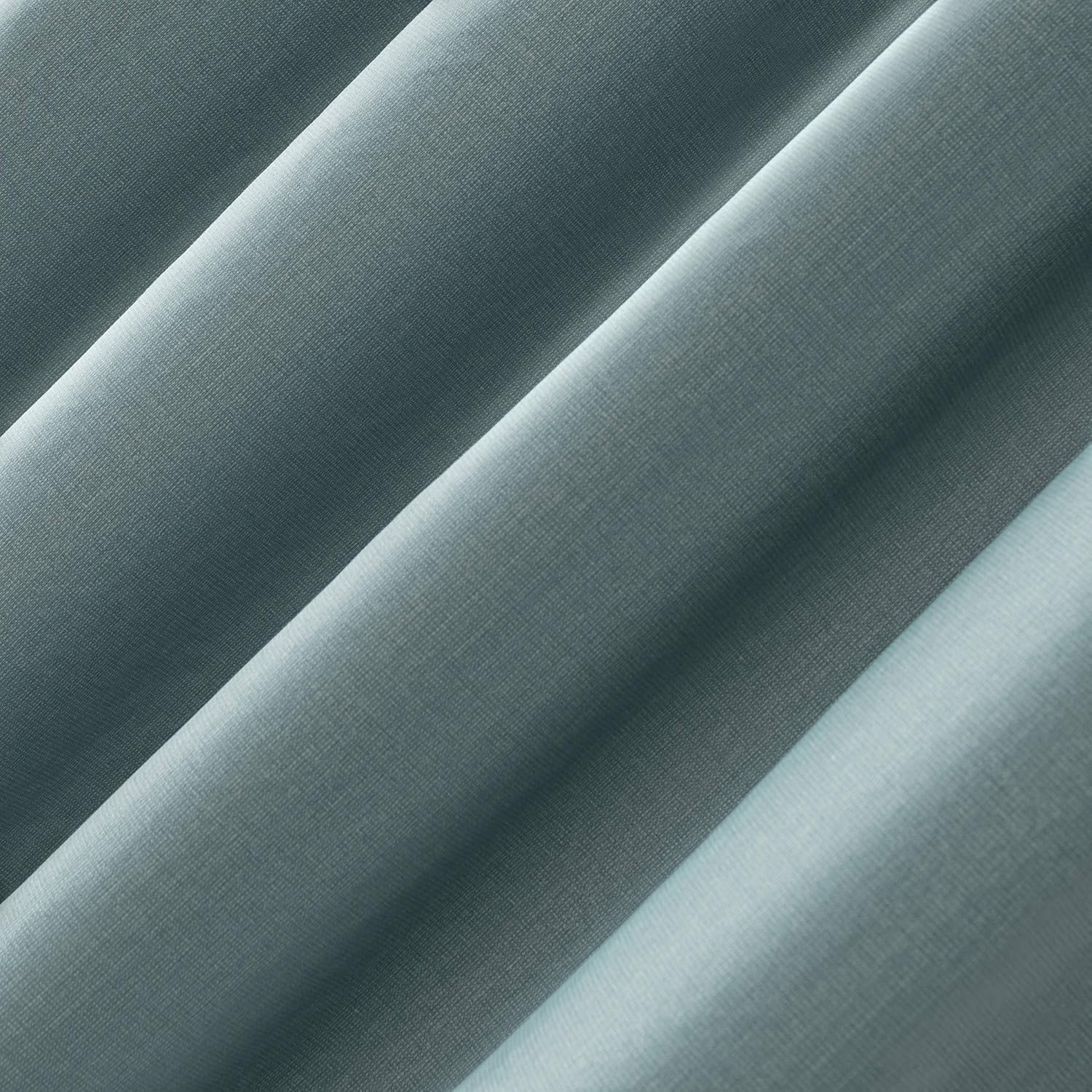 Sun Zero Columbia – Paquete de 2 paneles de cortinas térmicas con ojales, 100 % opacas, ahorro de energía, 50 x 63 pulgadas, azul brumoso