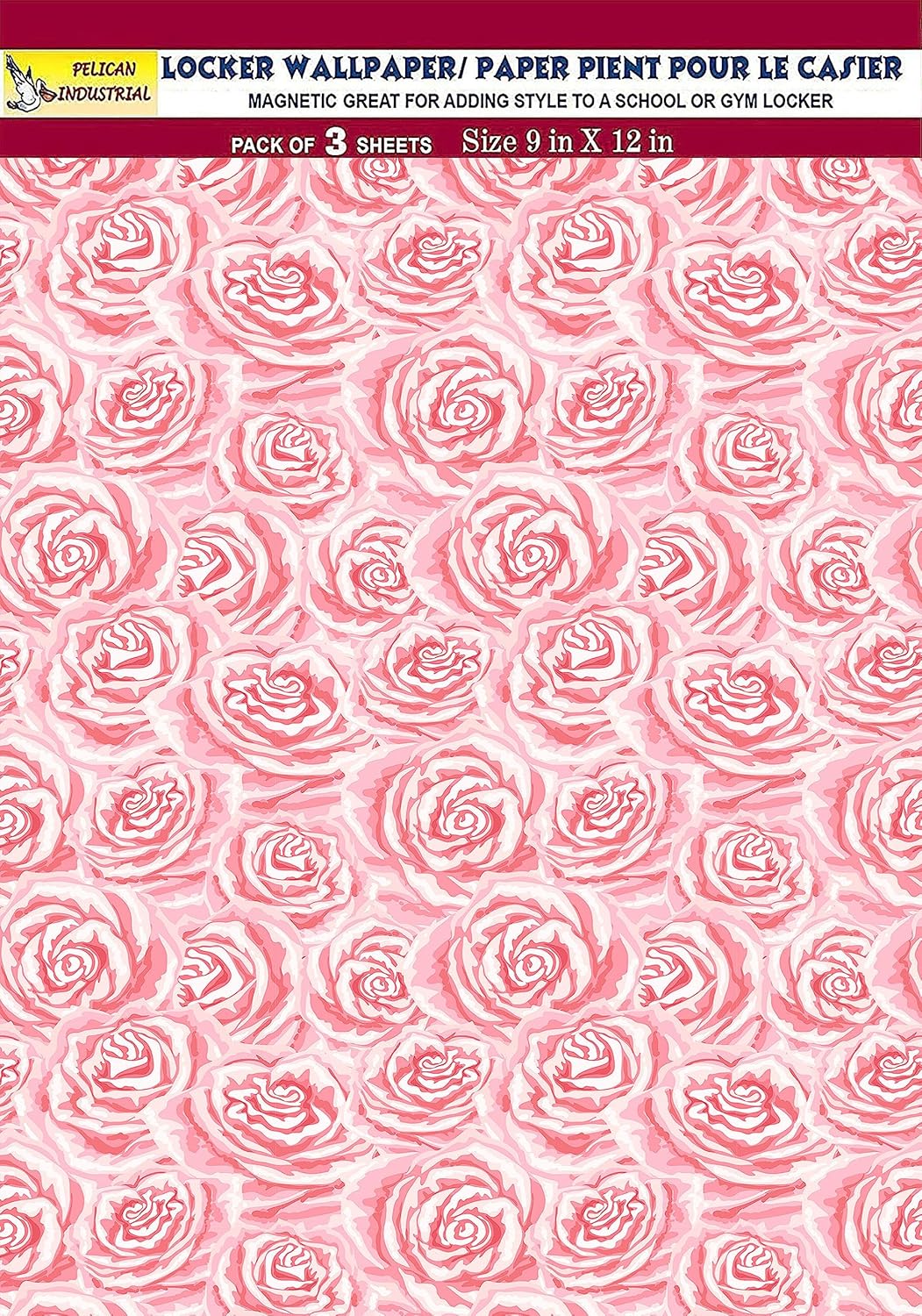 Papel tapiz magnético para casillero (hoja completa magnética), vinilo decorativo para quitar y reutilizar, fabricado en Estados Unidos, resistente