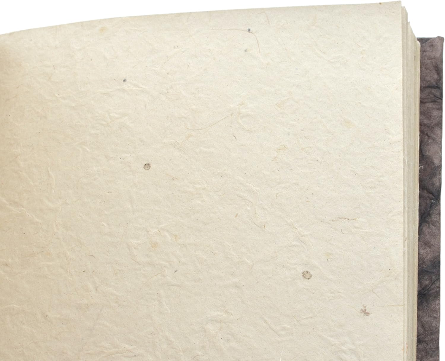 Diario de escritura ecológico nepalí con papel lokta vintage extra grueso hecho a mano, corte limpio, fabricado en el Himalaya de Nepal, 6 x 9