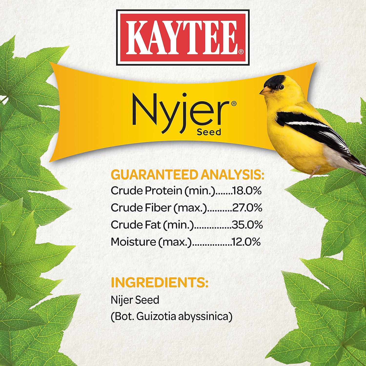 Kaytee Nyjer – Semilla de comida para pájaros silvestres, 3 libras