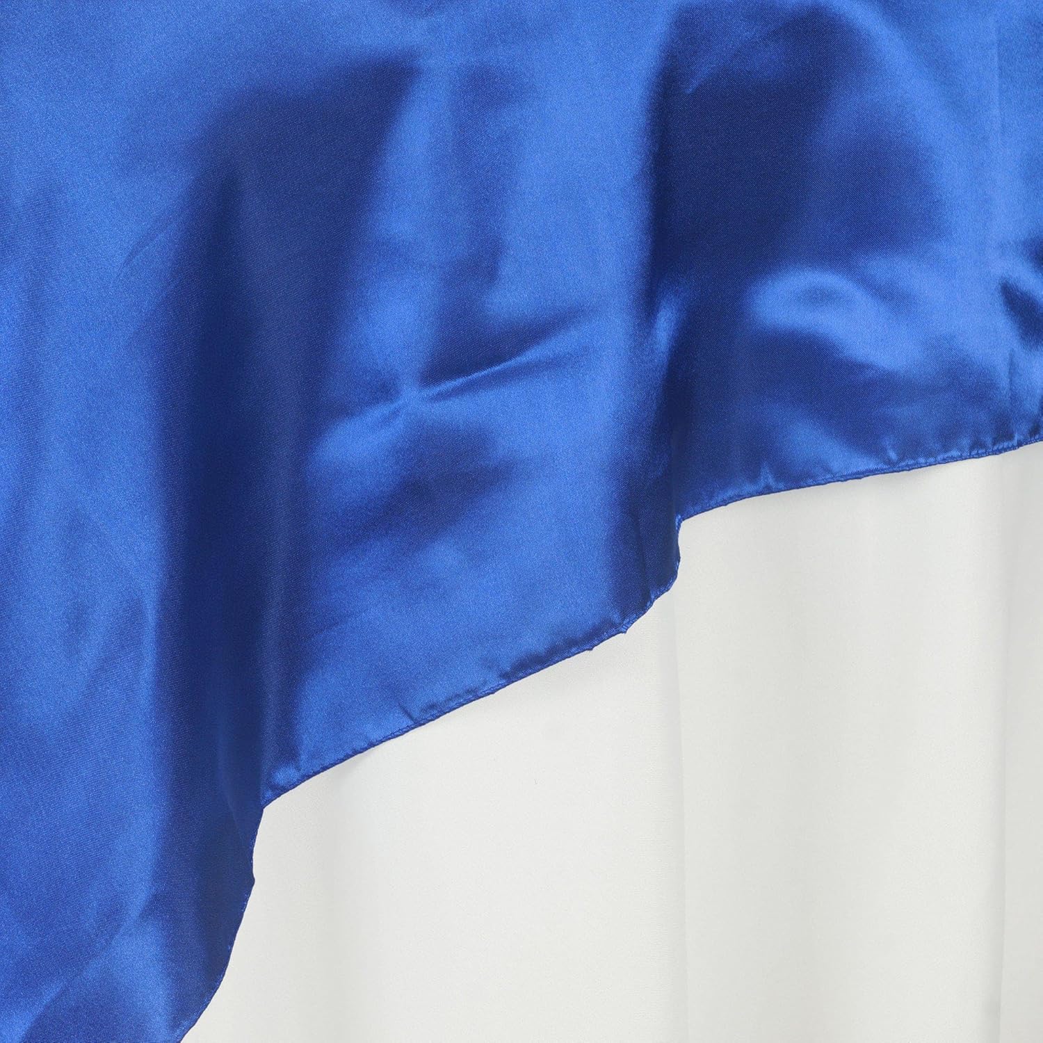 Efavormart – Mantel cuadrado de satén de 72 pulgadas para decoración de mesa de bodas, catering, fiesta, color azul rey