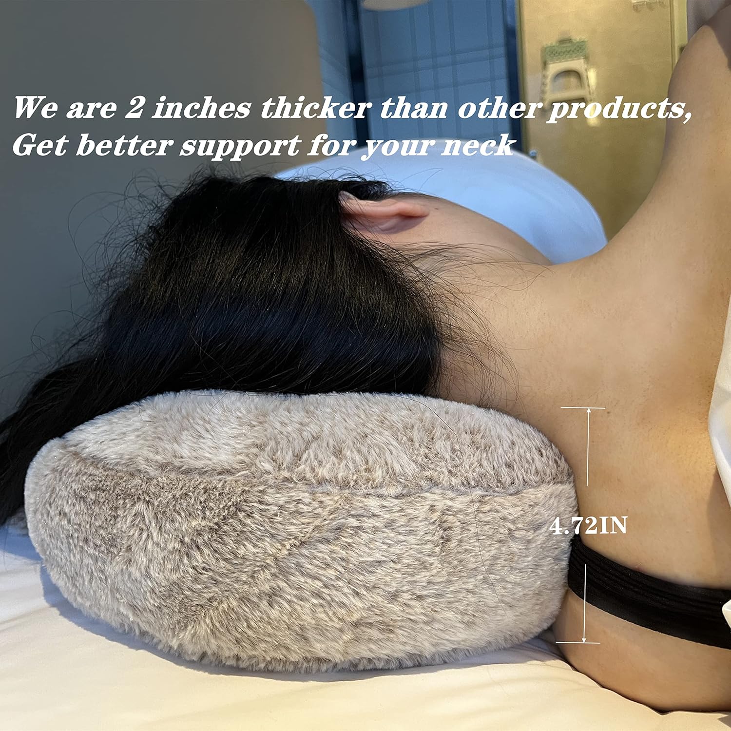 Almohada perforadora para dormir de lado, almohadas de oreja con orificio para las orejas, dormir lateral en forma de O