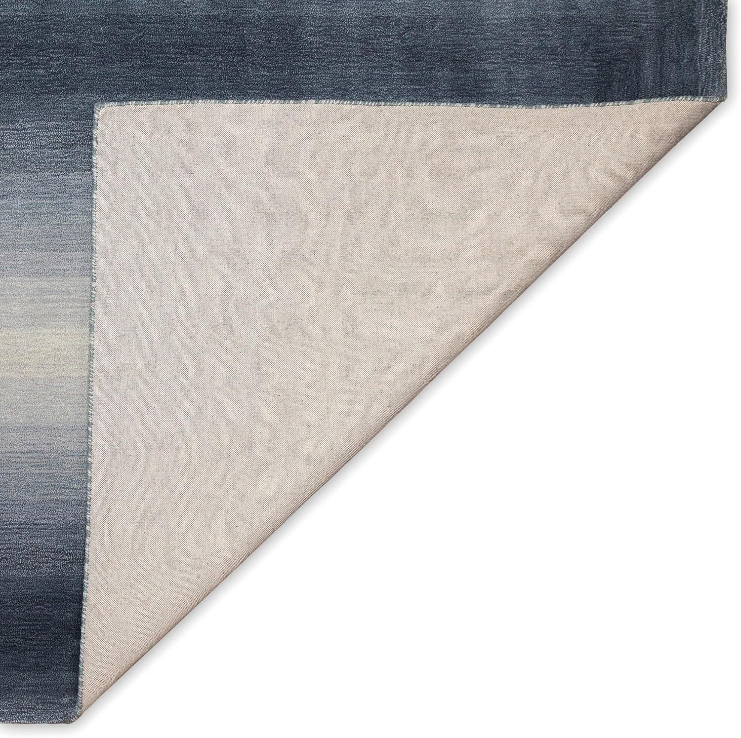 Liora Manne Tivoli – Alfombra de felpa cómoda de lana para interiores, hecha a mano, contemporánea, color degradado, acento casual (borde de sombra