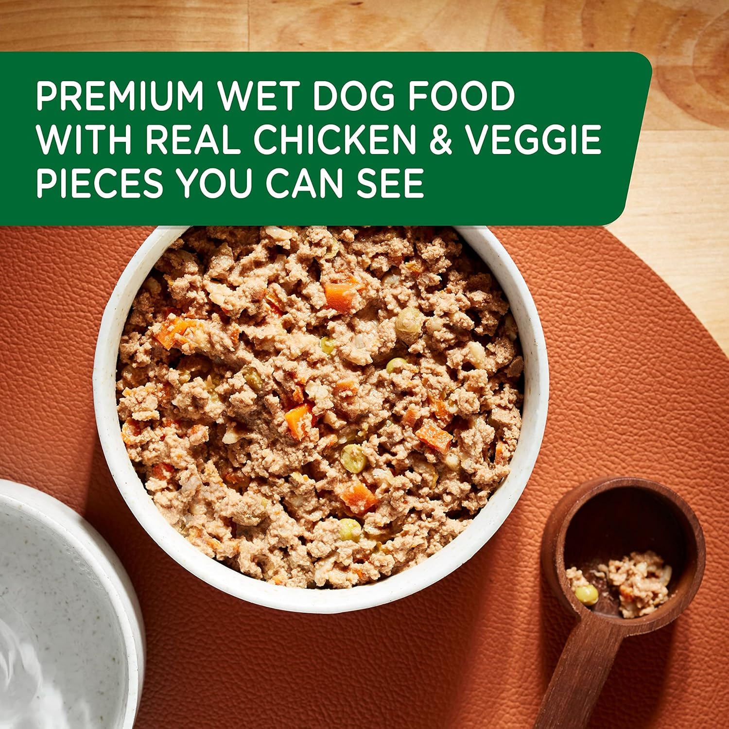 Rachael Ray Nutrish Premium Pate – Alimento húmedo para perros, pollo y manzana, lata de 13 onzas (paquete de 12)