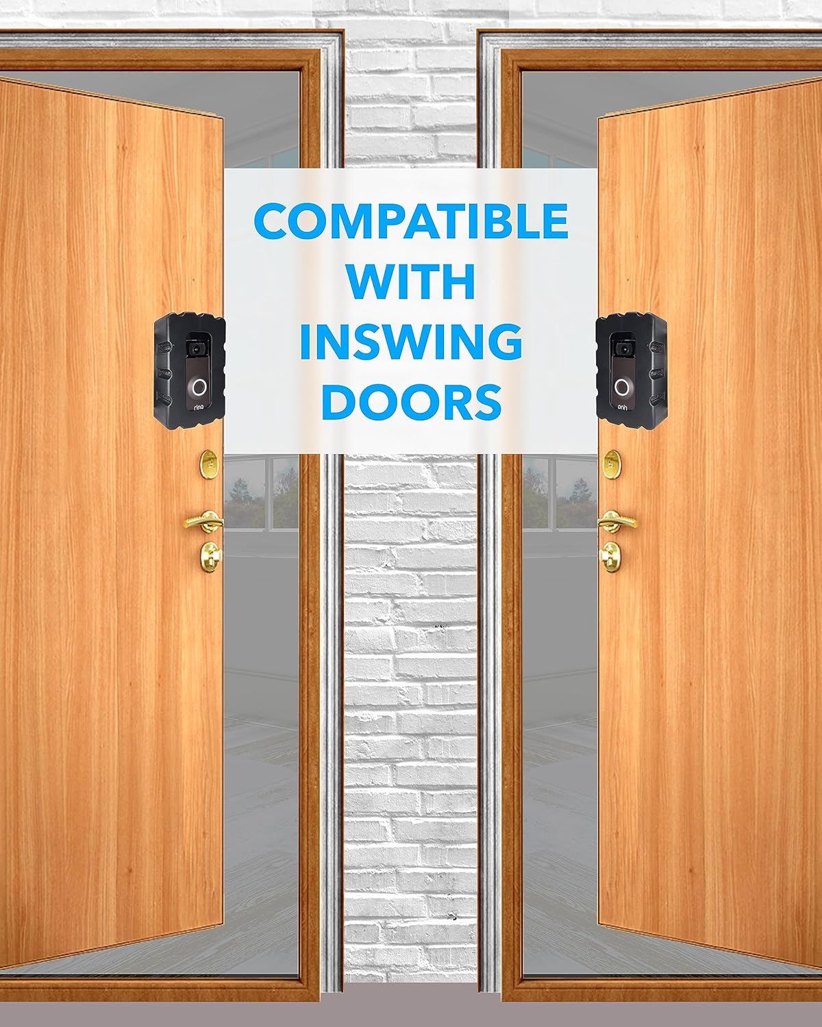 Skywin Soporte para timbre de video con anillo  Paquete de 2 unidades compatible con timbre inalámbrico  Sin taladro, fácil de instalar, soporte