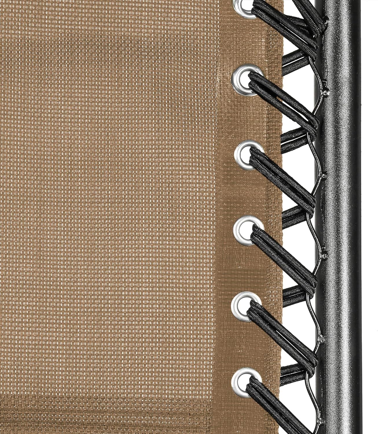 PATIKIL Tela de repuesto para silla de gravedad, silla reclinable, herramienta de reparación para patio, campamento, al aire libre, color beige