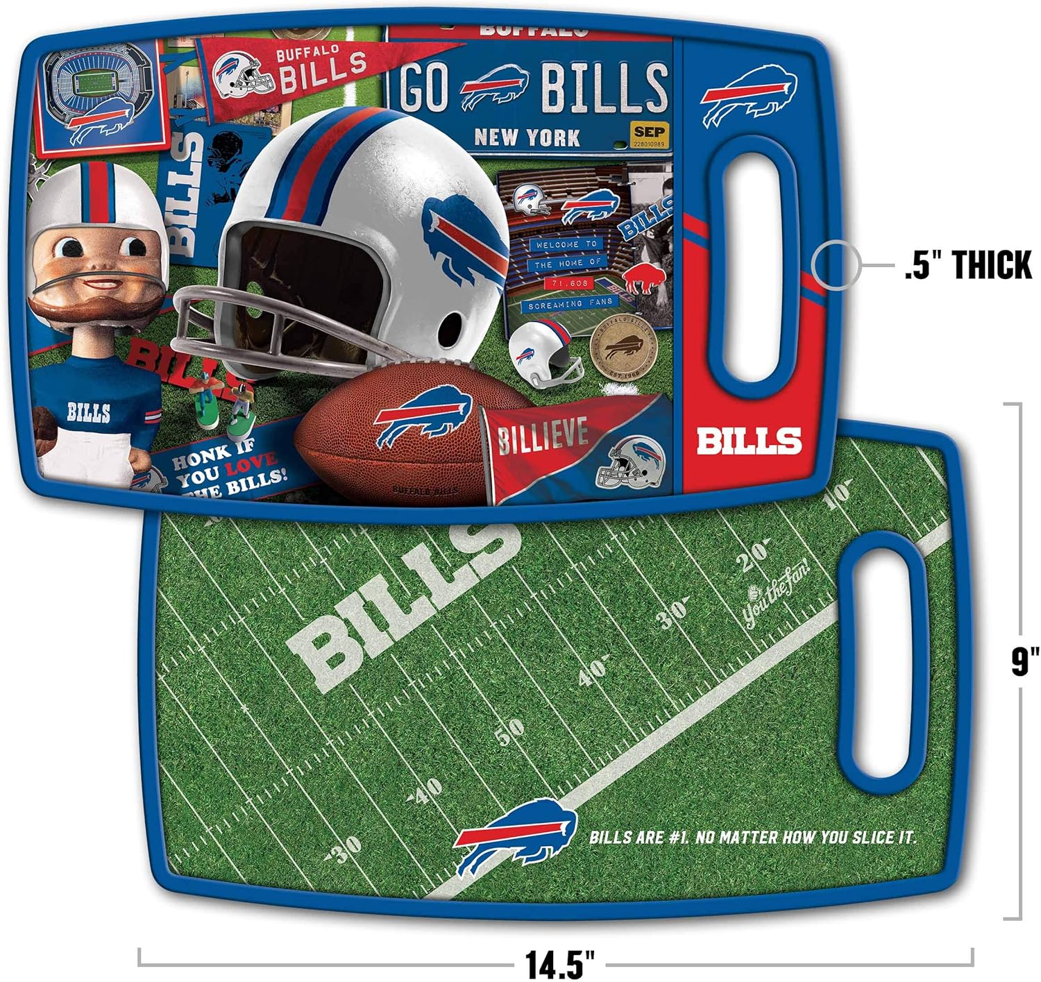 YouTheFan NFL Retro Series Tabla de cortar