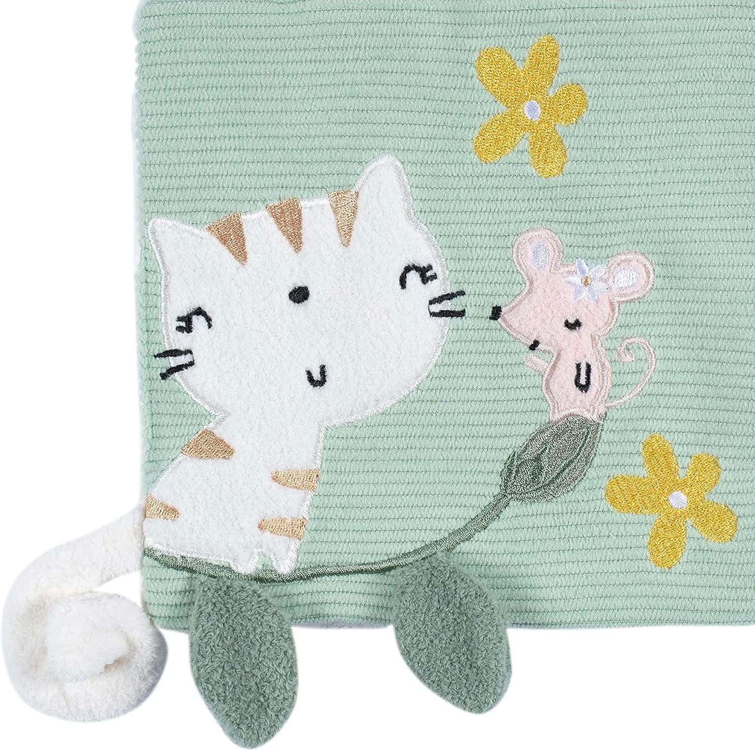 Gerber Juguete suave para bebé con anillo de dentición, gatito, talla única