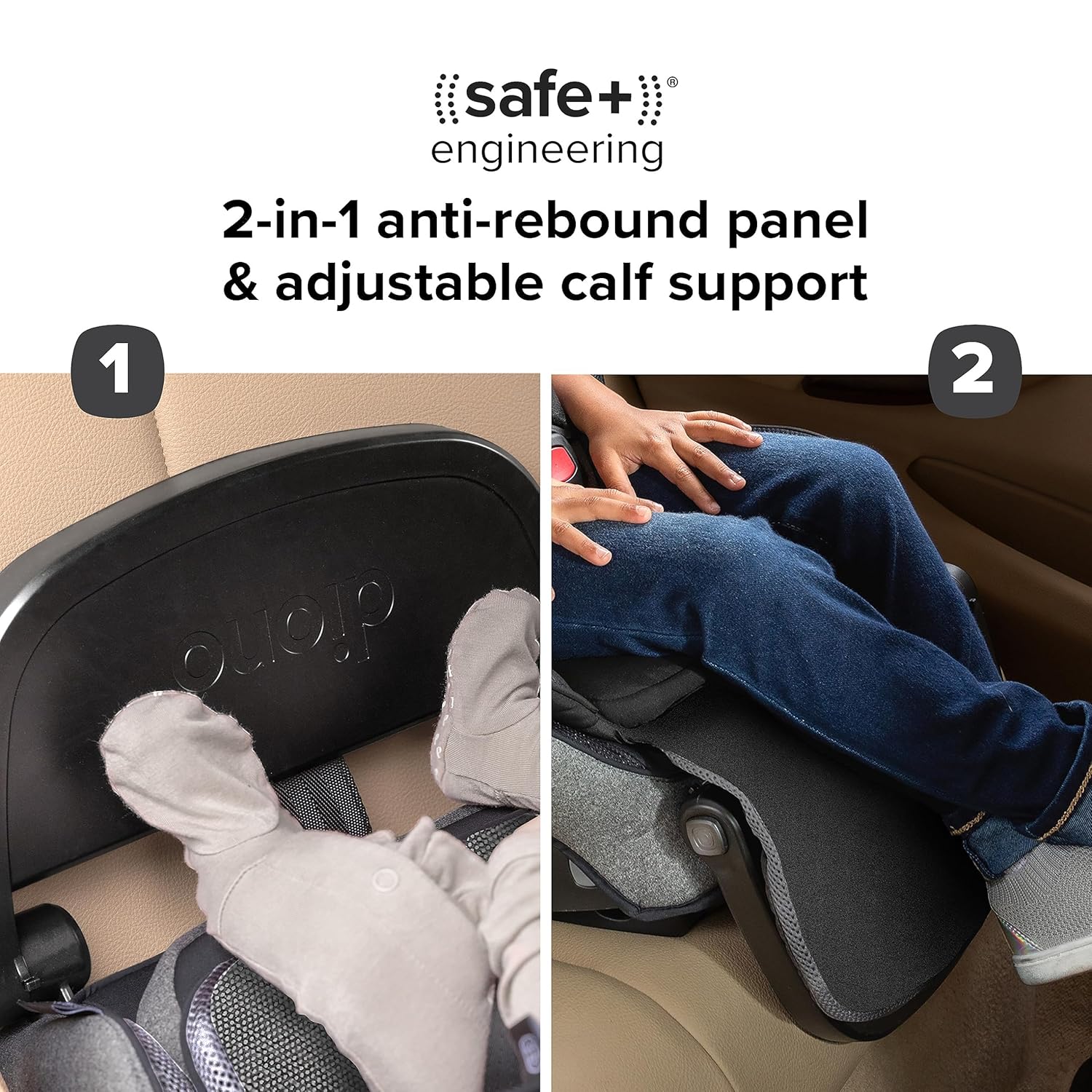 Diono Radian 3QXT+ FirstClass SafePlus – Asiento convertible 4 en 1 para automóvil, orientado hacia atrás y hacia adelante, ingeniería Safe Plus,
