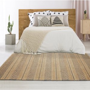 LR Home Alfombra de área de fibra natural geométrica gris tejida a mano, 7 pies 9 pulgadas x 9 pies 9 pulgadas LR Home Alfombra de área de fibra natural geométrica gris tejida a mano, 7 pies 9 pulgadas x 9 pies 9 pulgadas