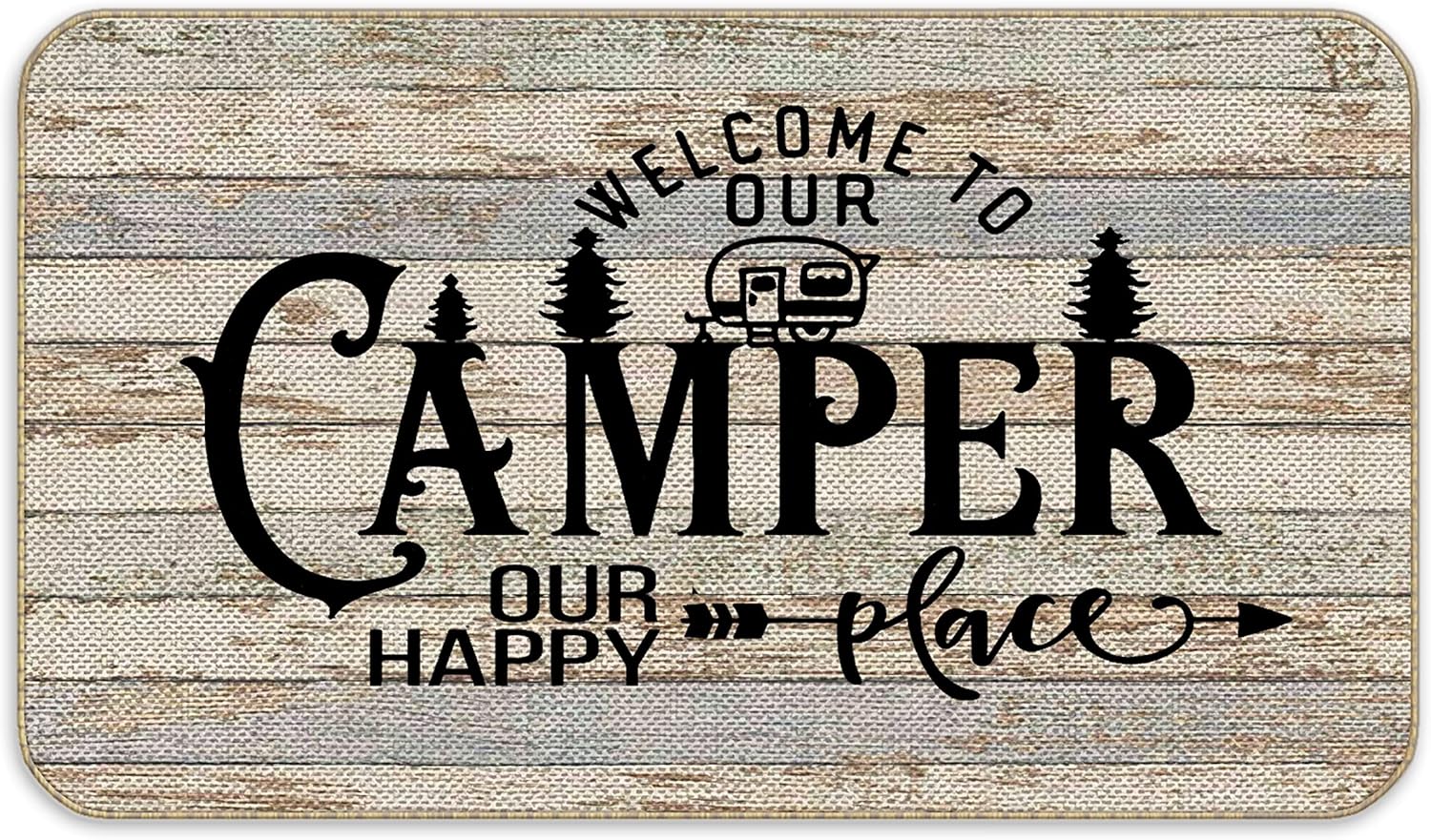 Voatok Tapete para puerta de campamento, tapete para puerta de cámper, alfombras para interior de caravana, alfombras de cámper para interior,