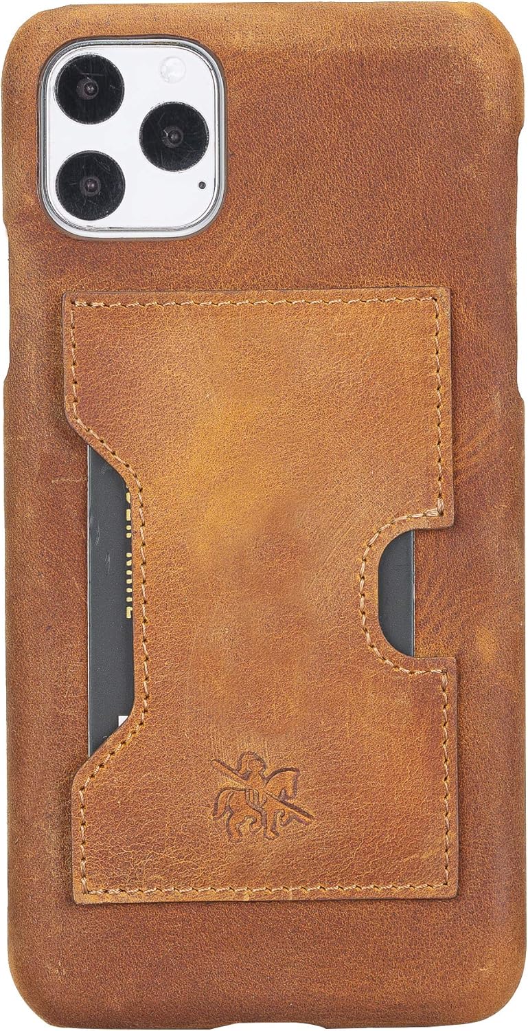 Venito Florence – Funda de piel tipo cartera compatible con iPhone 11 Pro Max, extra segura con bloqueo RFID, cartera desmontable para teléfono