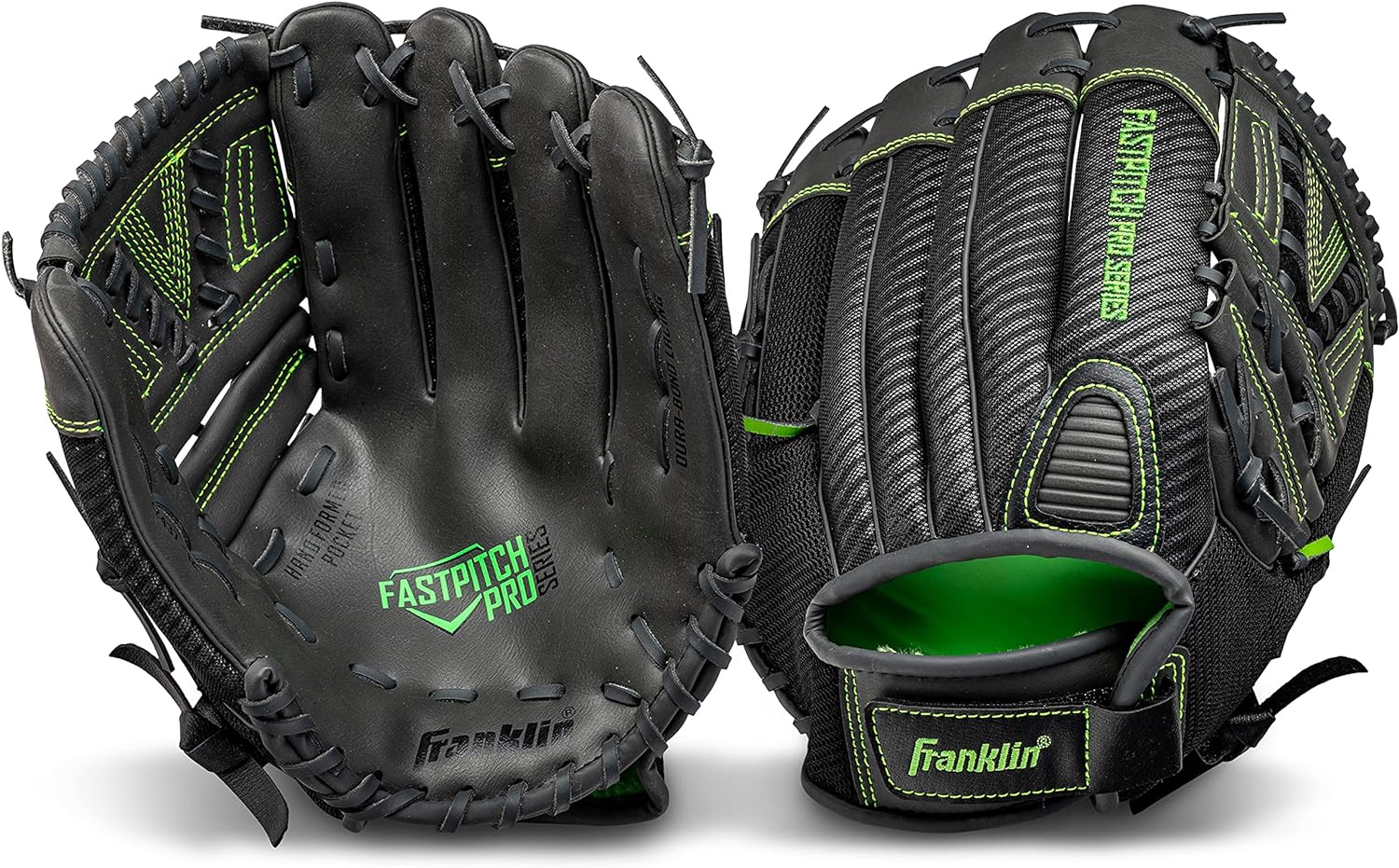Franklin Sports – Guantes de softball de la serie profesional Fastpitch, mano derecha o izquierda, tallas para adultos y jóvenes de 11, 11.5, 12,