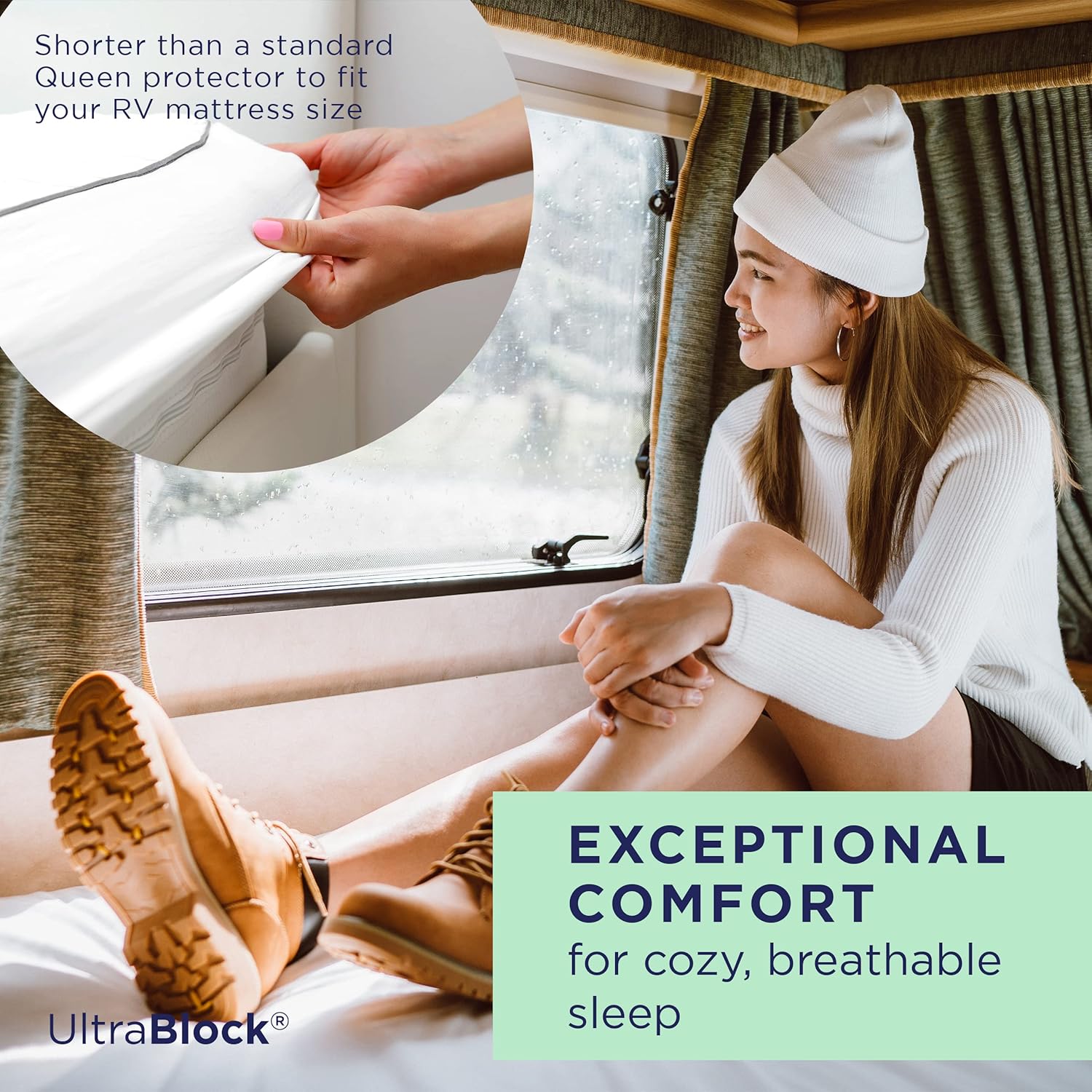Protector de colchón impermeable UltraBlock Premium, protector de almohada impermeable, algodón suave con funda de toalla