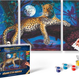 NORRIS Pintar por#S Depredador en la noche (tríptico) Pintar por # NORRIS Pintar por#S Depredador en la noche (tríptico) Pintar por #