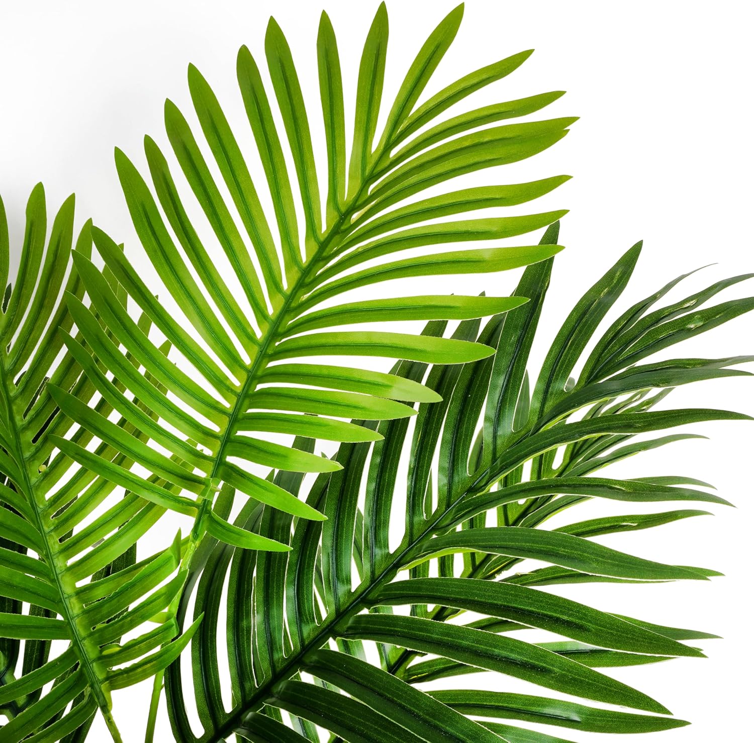 Verel Plantas artificiales de 5 pies para exteriores, palmeras artificiales de areca altas y grandes para decoración interior del hogar, palmera
