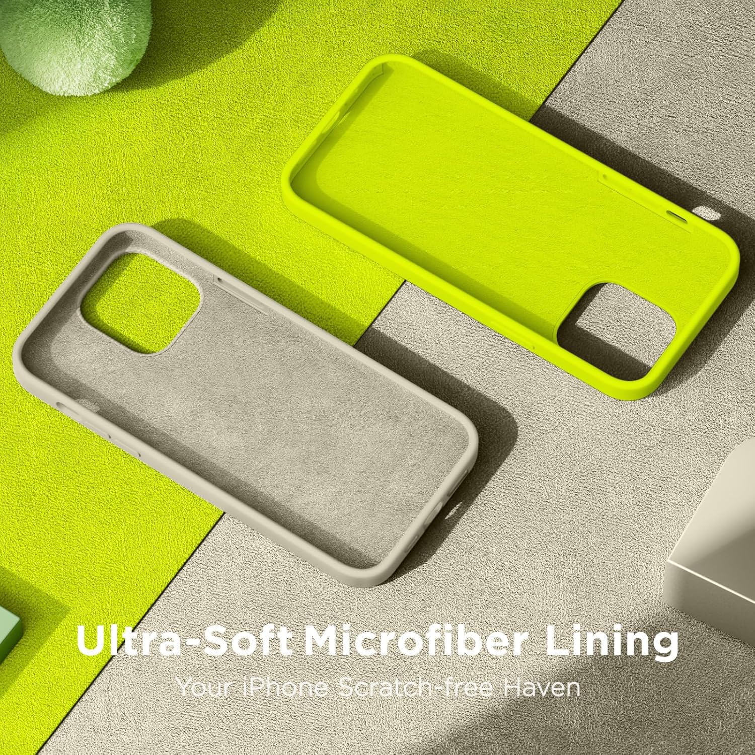 Cordking Funda para iPhone 14 Pro Max, silicona líquida de alta calidad a prueba de golpes para iPhone 14 ProMax con forro de microfibra suave
