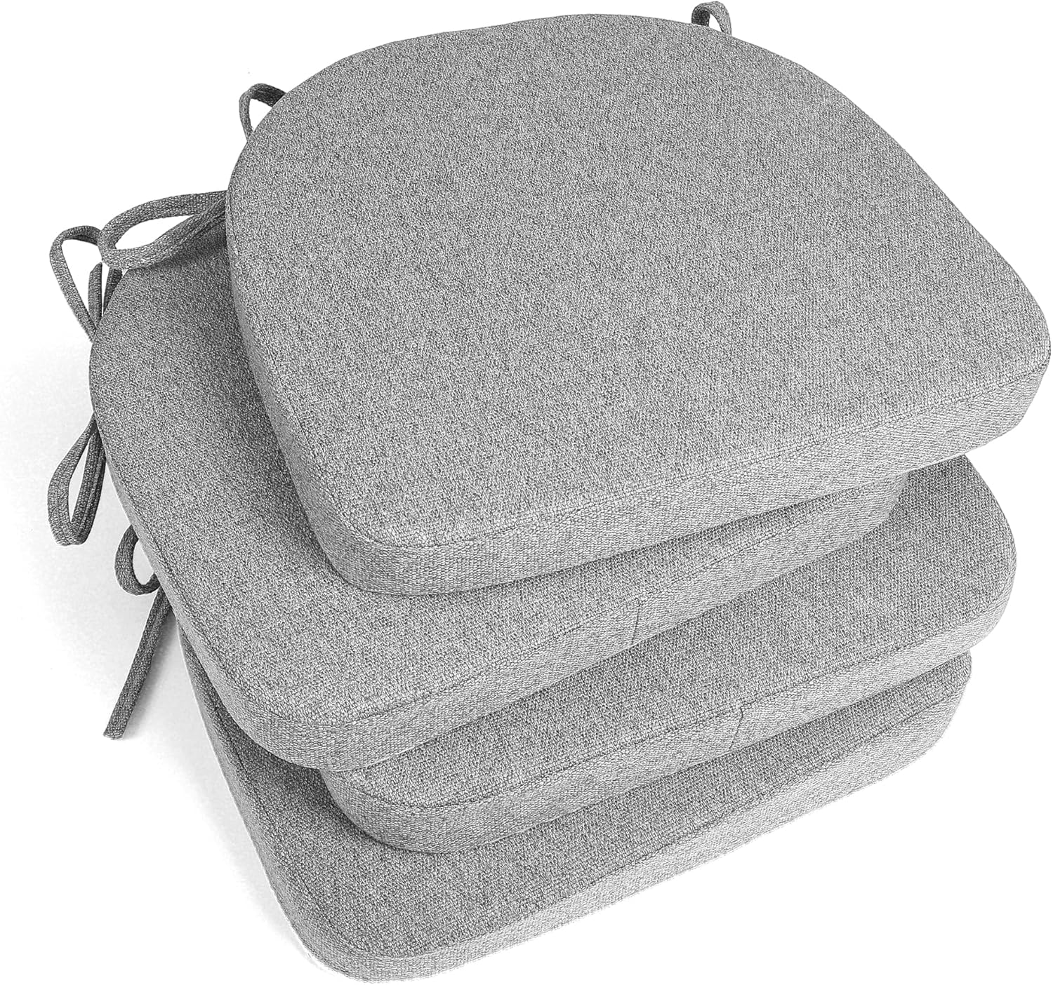 Tromlycs Cojines de silla para sillas de comedor, almohadillas de cocina, paquete de 4 asientos de habitación para interiores en forma de U,