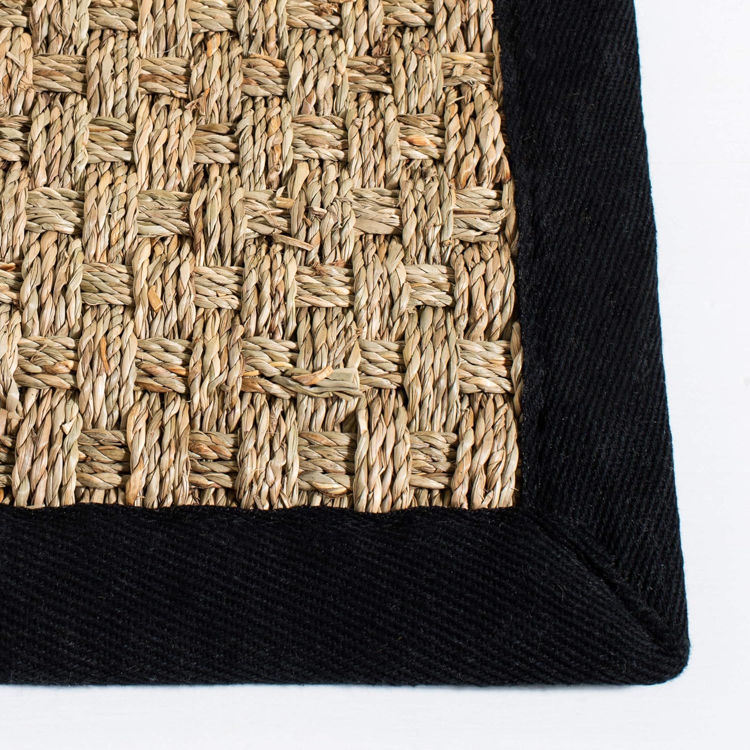 Safavieh NF114A Natural Fiber Collection – Alfombra de fibras naturales de patrón trenzado, varios colores (5 x 8 pies), Fibras naturales,
