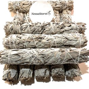 16 barras de manchas extragrandes de salvia blanca California, 9 pulgadas, atadas a mano, totalmente naturales, de origen ético para limpieza del 16 barras de manchas extragrandes de salvia blanca California, 9 pulgadas, atadas a mano, totalmente naturales, de origen ético para limpieza del