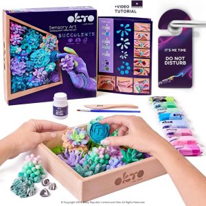 OKTO Kit de arte Ternerness Juego de arte de suculentas 3D para decoración de pared del hogar  Kits de manualidades para adultos y adolescentes OKTO Kit de arte Ternerness Juego de arte de suculentas 3D para decoración de pared del hogar  Kits de manualidades para adultos y adolescentes
