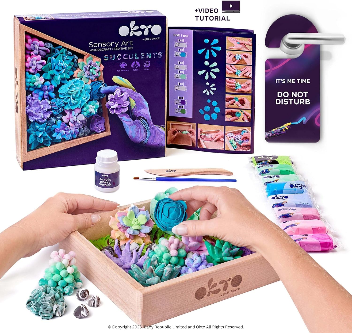 OKTO Kit de arte Ternerness Juego de arte de suculentas 3D para decoración de pared del hogar  Kits de manualidades para adultos y adolescentes