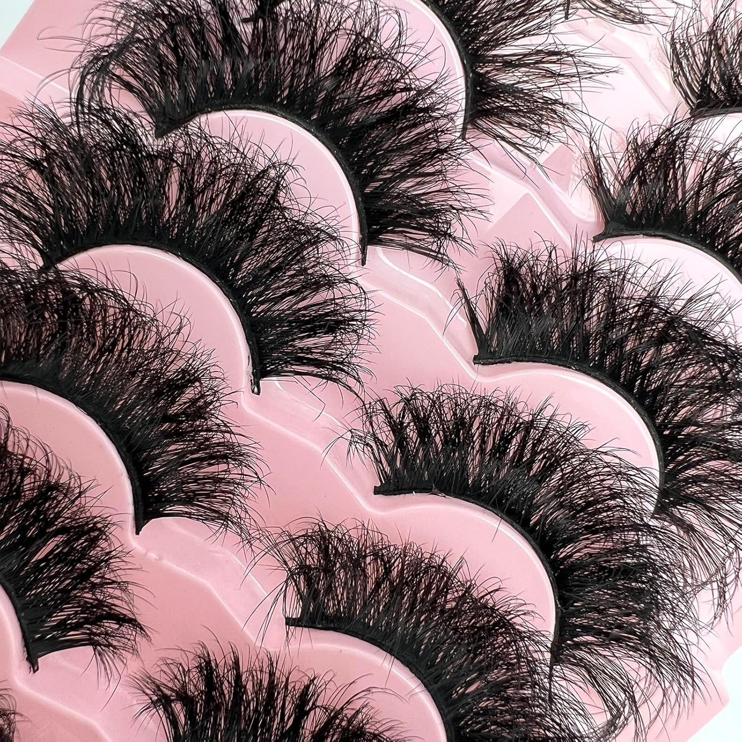 Pestañas postizas de visón dramáticas con rizo D, pestañas postizas de 0.78 pulgadas0.98 pulgadas de largo, pestañas postizas 3D de aspecto natural