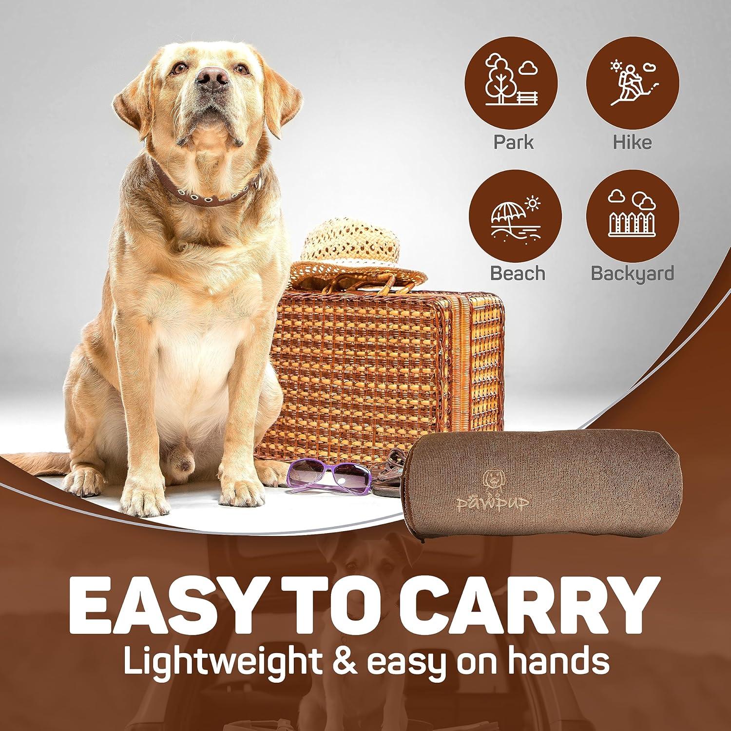 Toalla para perros súper absorbente, de secado rápido, toalla de microfibra súper suave para perros, gatos y otras mascotas (55 x 28 pulgadas,