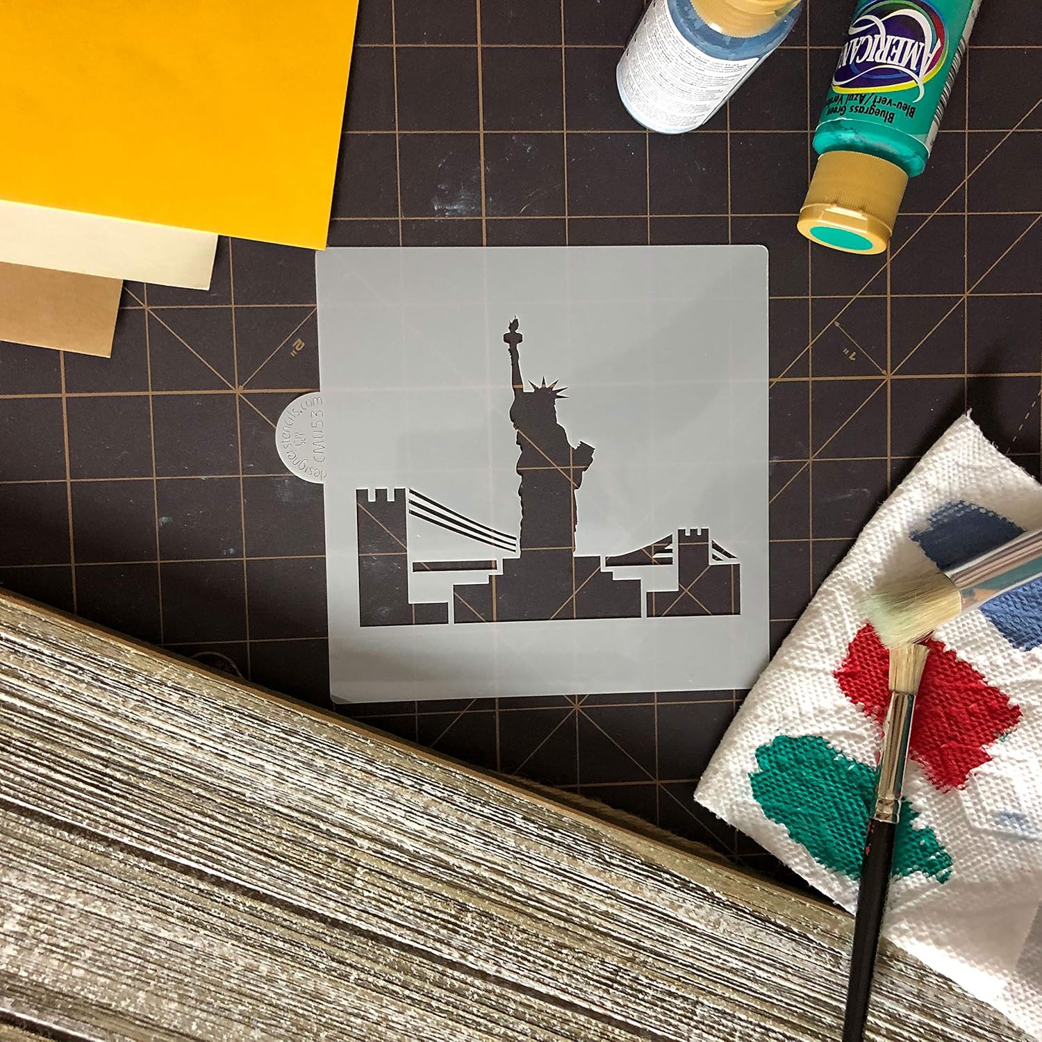 Plantilla de galletas y manualidades de estatua de la libertad de Designer Stencils