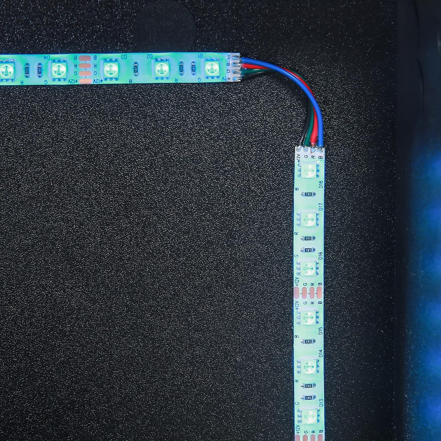 Juego de 2 mesitas de noche LED con tapa abatible y cajones, mesitas de noche negras con luces LED multicolor y 2 cajones de alto brillo, moderna