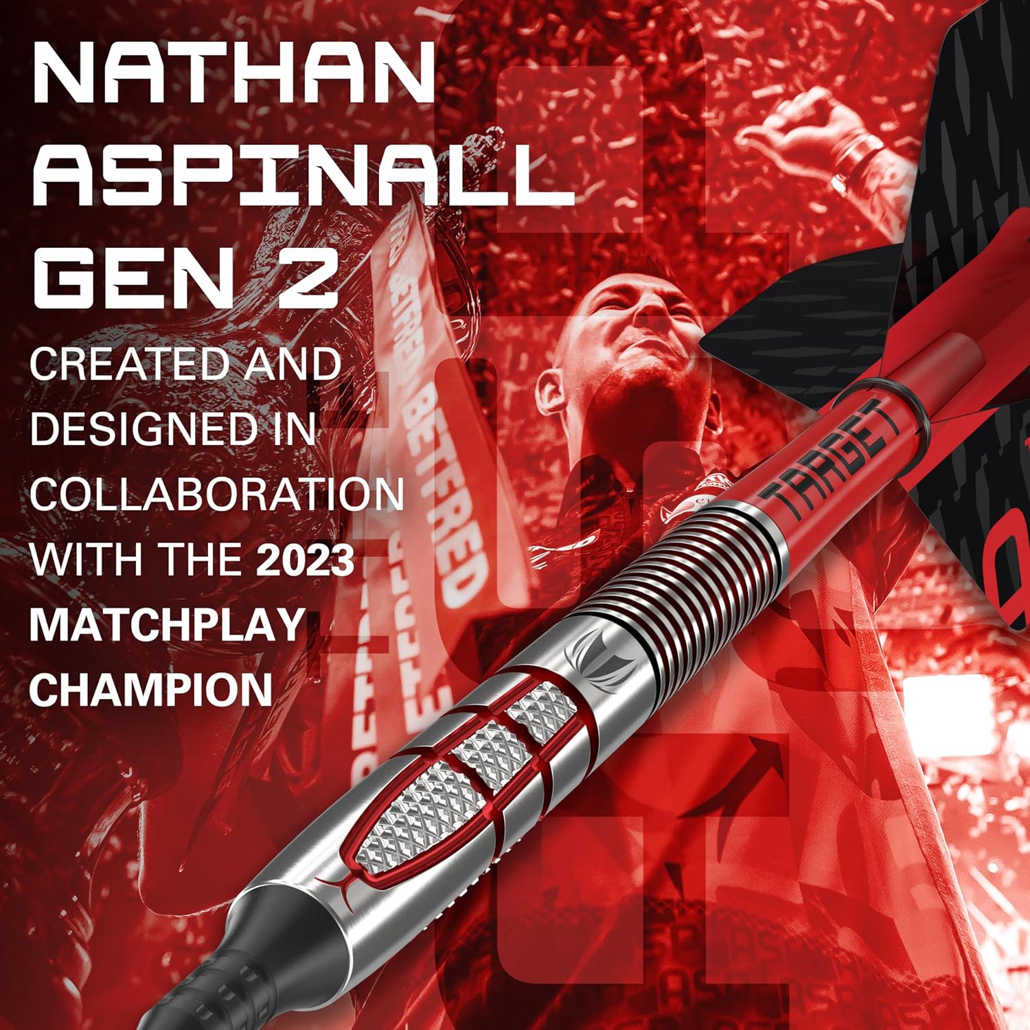 Target Darts Nathan Aspinall Gen 2 18G 95% tungsteno punta suave juego de dardos