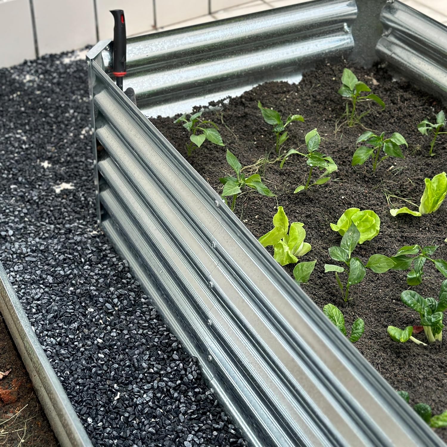 Products – Cama de jardín elevada de metal para exteriores de 4 x 3 x 2 pies, jardinera de raíces profundas para verduras, flores, hierbas y guantes