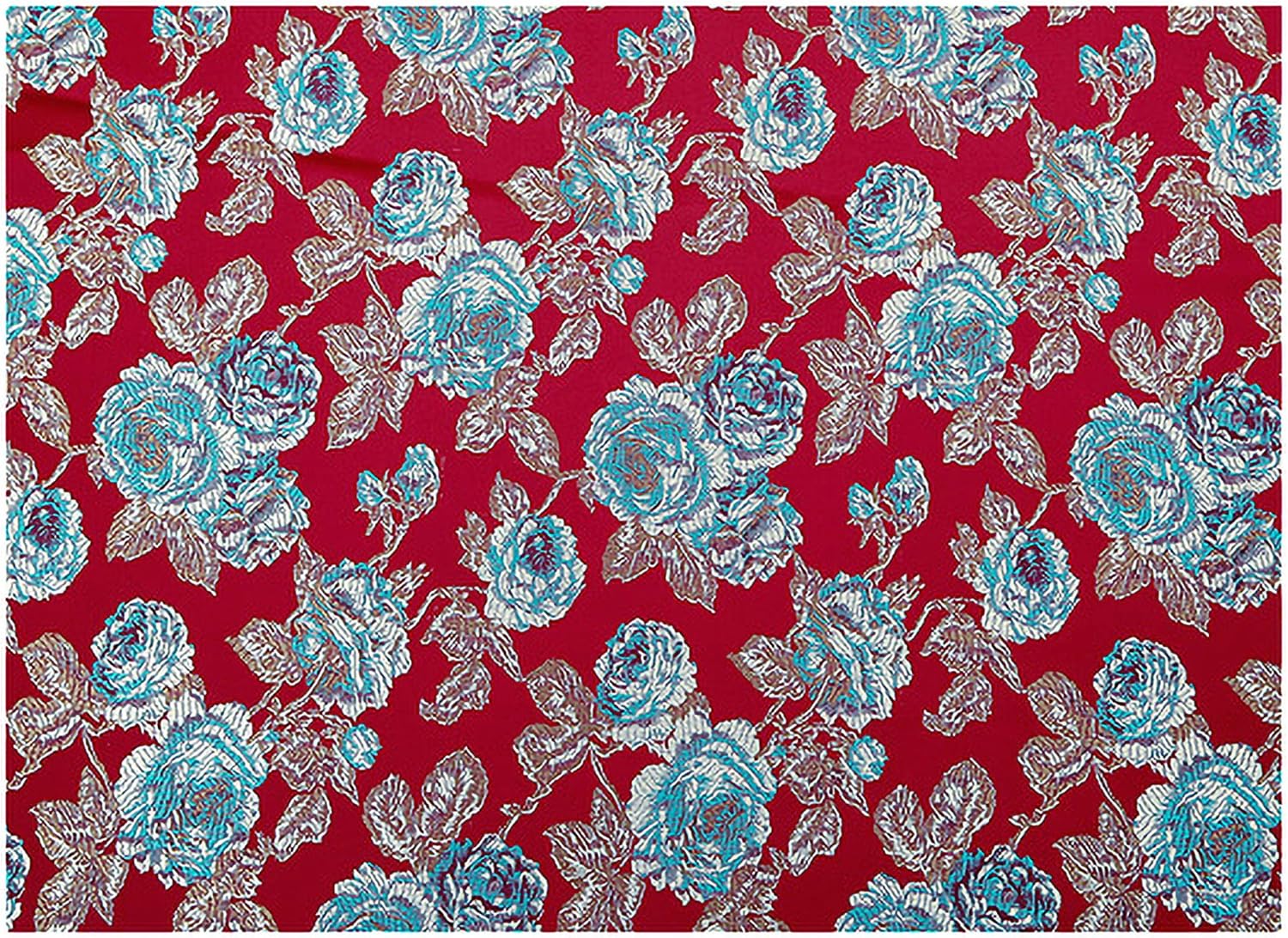DELURA High Grade Fabric,Silky 75 cm Wide Silk Satin Fabric by for Dressmaking Sleepwear Underwear Wprom Bset Sold by The MeterRed Jujube