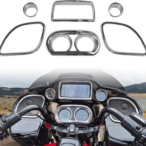 Kit de embellecedores de carenado interior para Road Glide 2015-2022, cubiertas cromadas para Harley CVO Road Glide Limited Special Ultra 2015-2022 Kit de embellecedores de carenado interior para Road Glide 2015-2022, cubiertas cromadas para Harley CVO Road Glide Limited Special Ultra 2015-2022