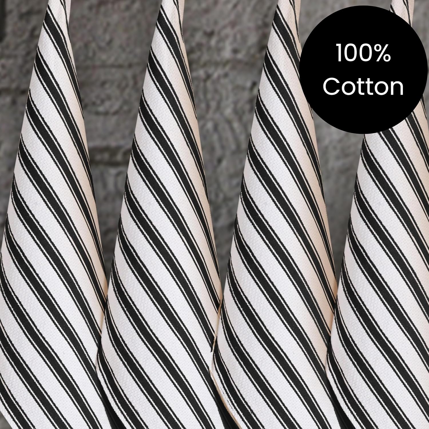 COTTONIVA Paquete de 6 toallas de cocina de alta calidad, 100% algodón, 16 x 26 pulgadas, absorbentes, de secado rápido, toallas de mano de cocina,