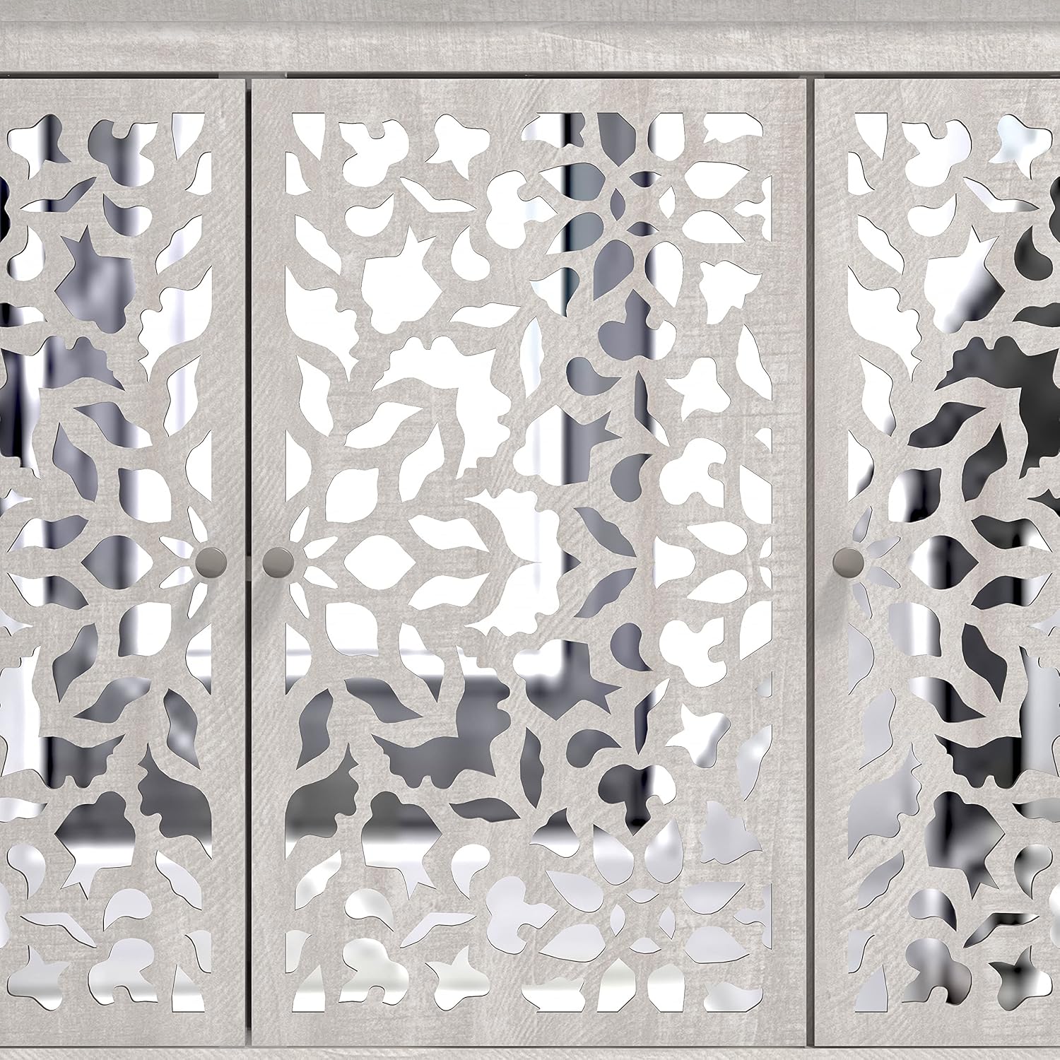 Galano Culbin Armario de almacenamiento de 3 puertas, muebles decorativos, armario para sala de estar, pasillo, cocina, aparador, mesa de buffet,