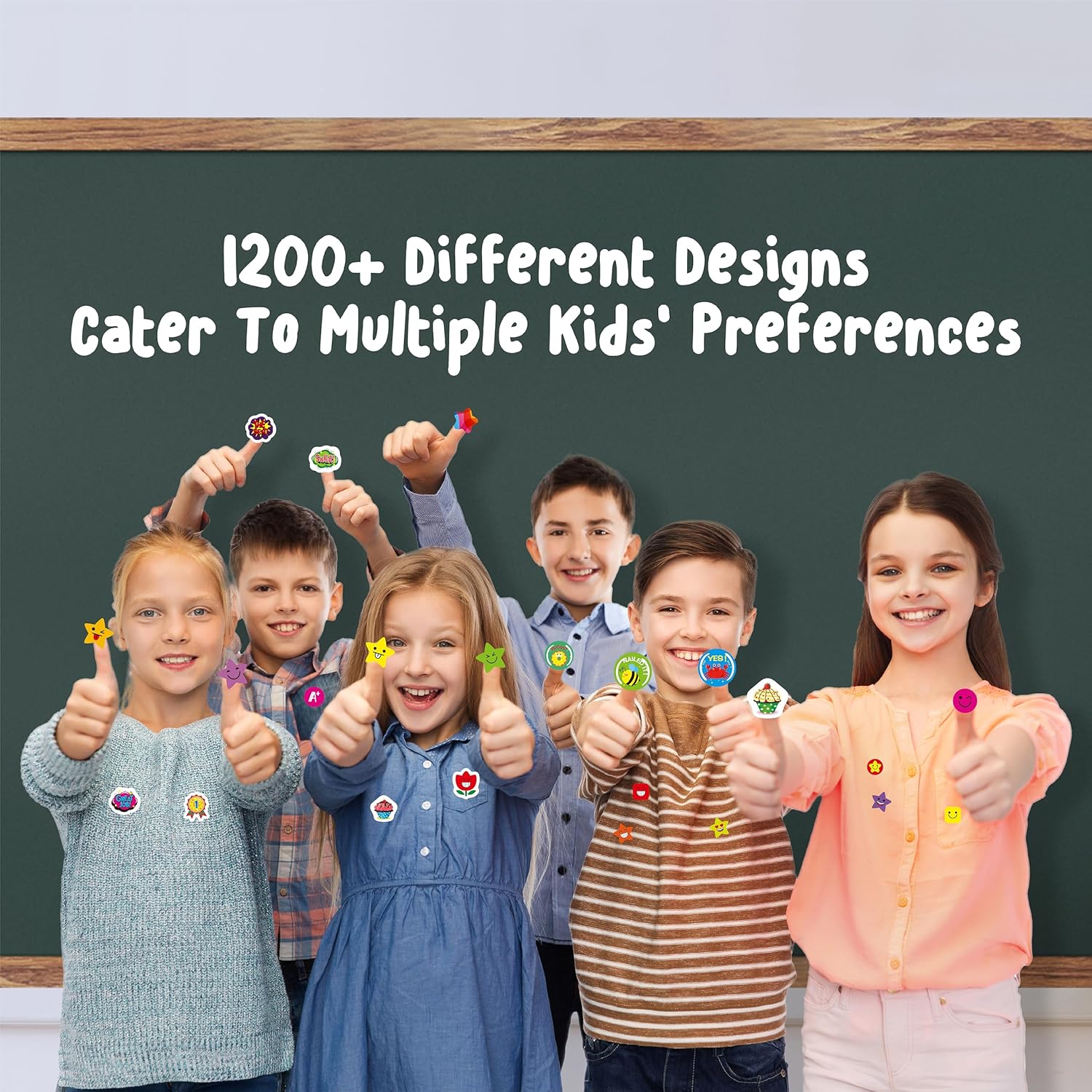 Suuuper – Más de 3750 calcomanías de motivo, más de 1200 diseños bonitos, divertidas calcomanías para manualidades, álbumes de recortes,