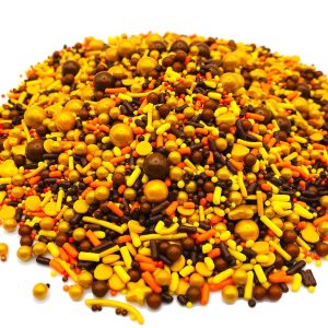 Harvest Season Blend  Bolsa resellable de 8 onzas  Gránulos para pasteles y helados con temática de otoño  Cuenta con perlas rojas, doradas y Harvest Season Blend  Bolsa resellable de 8 onzas  Gránulos para pasteles y helados con temática de otoño  Cuenta con perlas rojas, doradas y