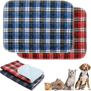 Almohadillas lavables para orina para animales pequeños, impermeables, reutilizables, almohadillas de entrenamiento para cachorros, almohadillas Almohadillas lavables para orina para animales pequeños, impermeables, reutilizables, almohadillas de entrenamiento para cachorros, almohadillas