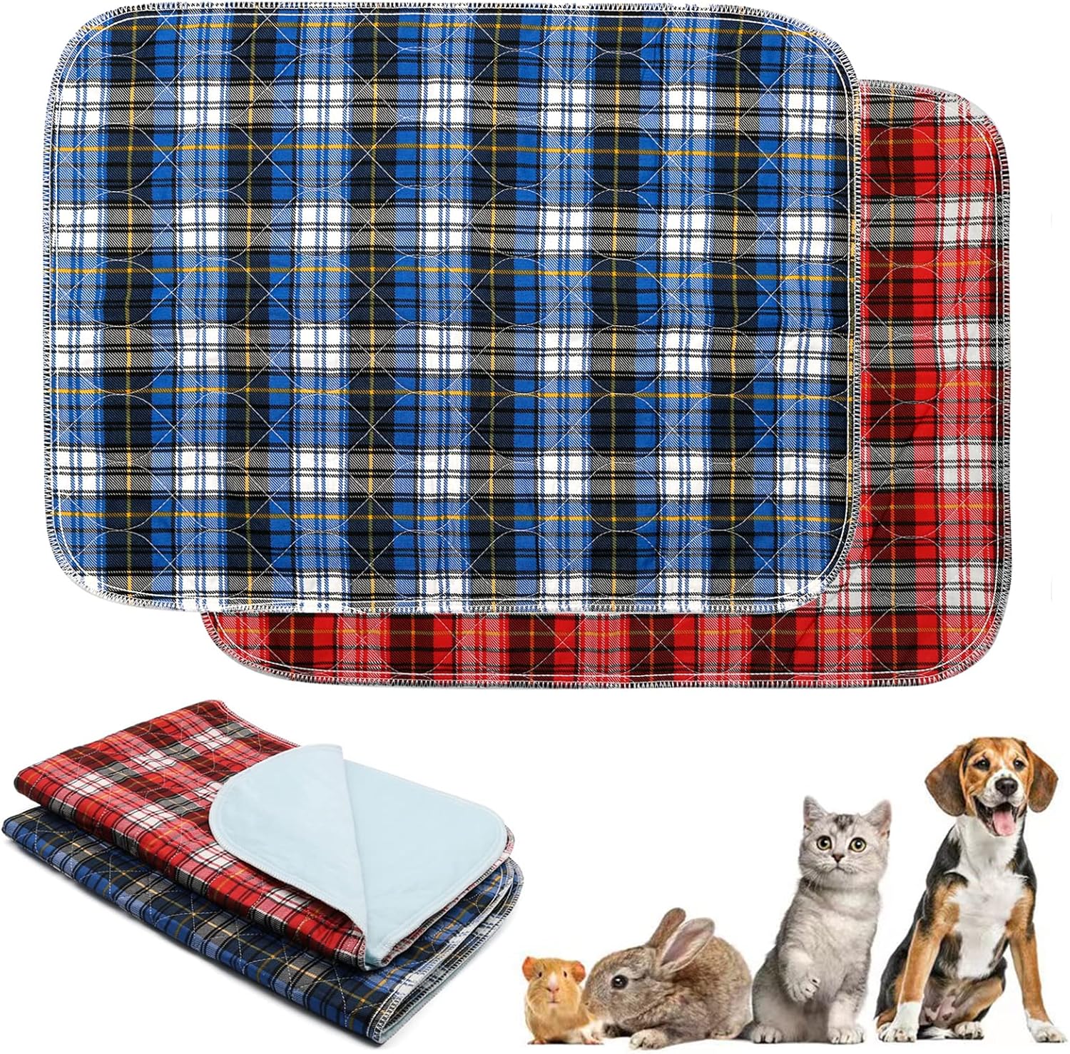 Almohadillas lavables para orina para animales pequeños, impermeables, reutilizables, almohadillas de entrenamiento para cachorros, almohadillas