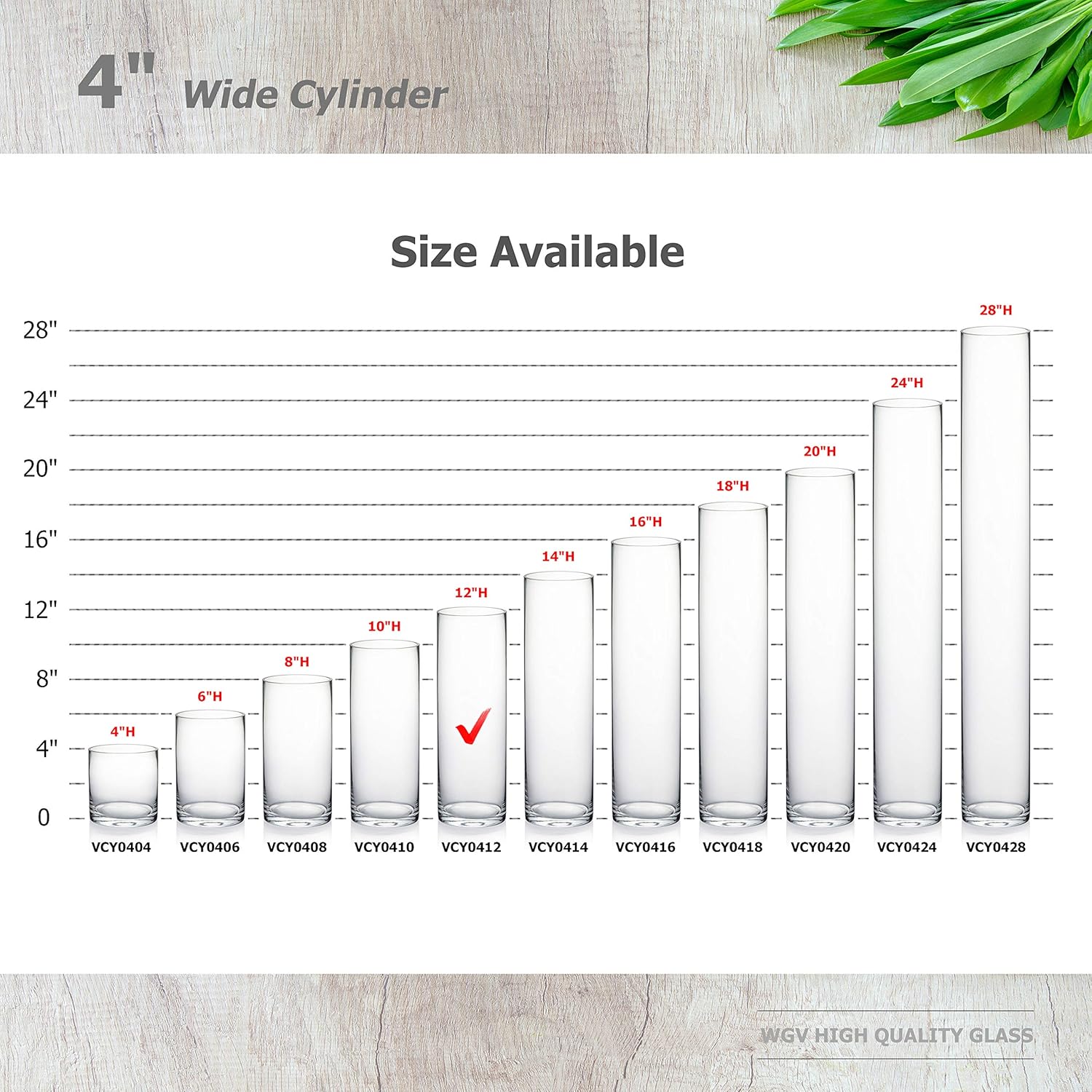 WGVI VCY_P – Cilindro de vidrio