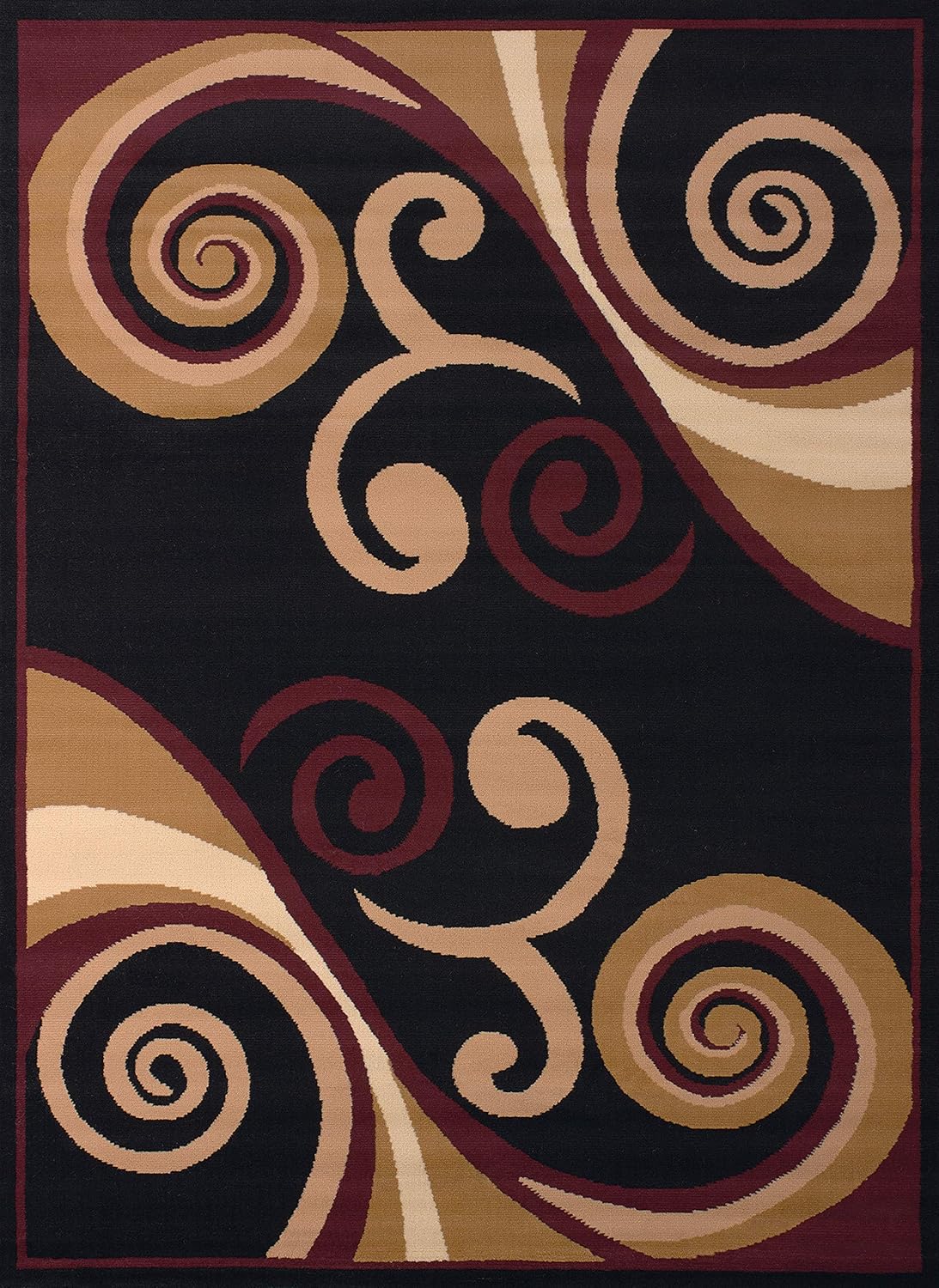 United Weavers of America, Colección Dallas, alfombra de área, interior, polipropileno, respaldo de yute, resistente a las manchas, contemporánea,