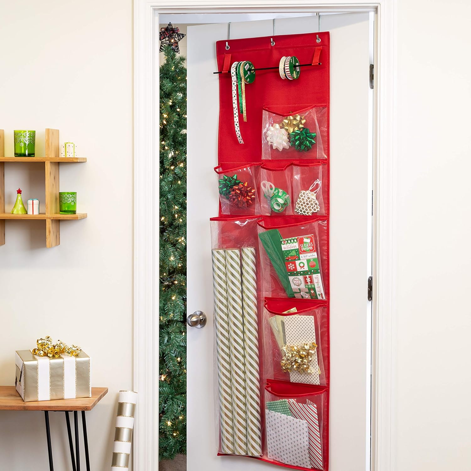 Honey-Can-Do Red OTD Organizador de vacaciones