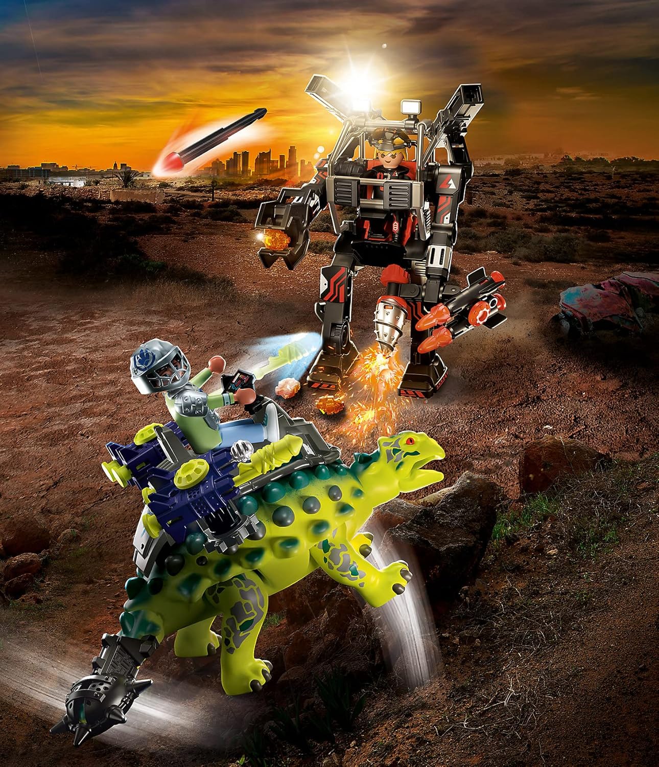 Playmobil Dino Rise Saichania La invasión del robot